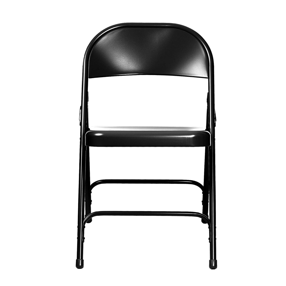 Black Steel Folding Chairs 4-Pack N995