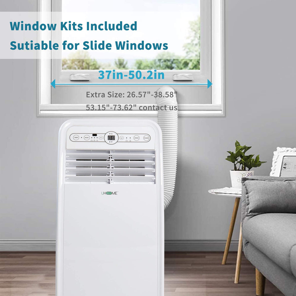 8000 BTU White Portable Air Conditioner F8106