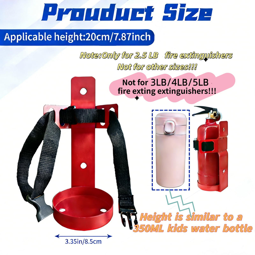 Small Fire Extinguisher Mount with Quick Release Strap B82606