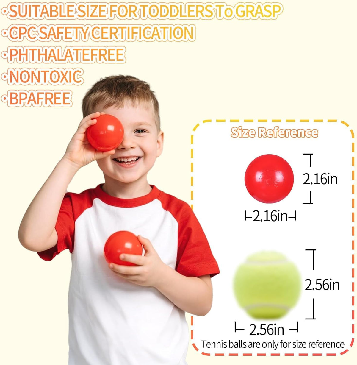 Plastic Balls for Ball Pit 50 100 200 pcs 2.2" Set Y824280