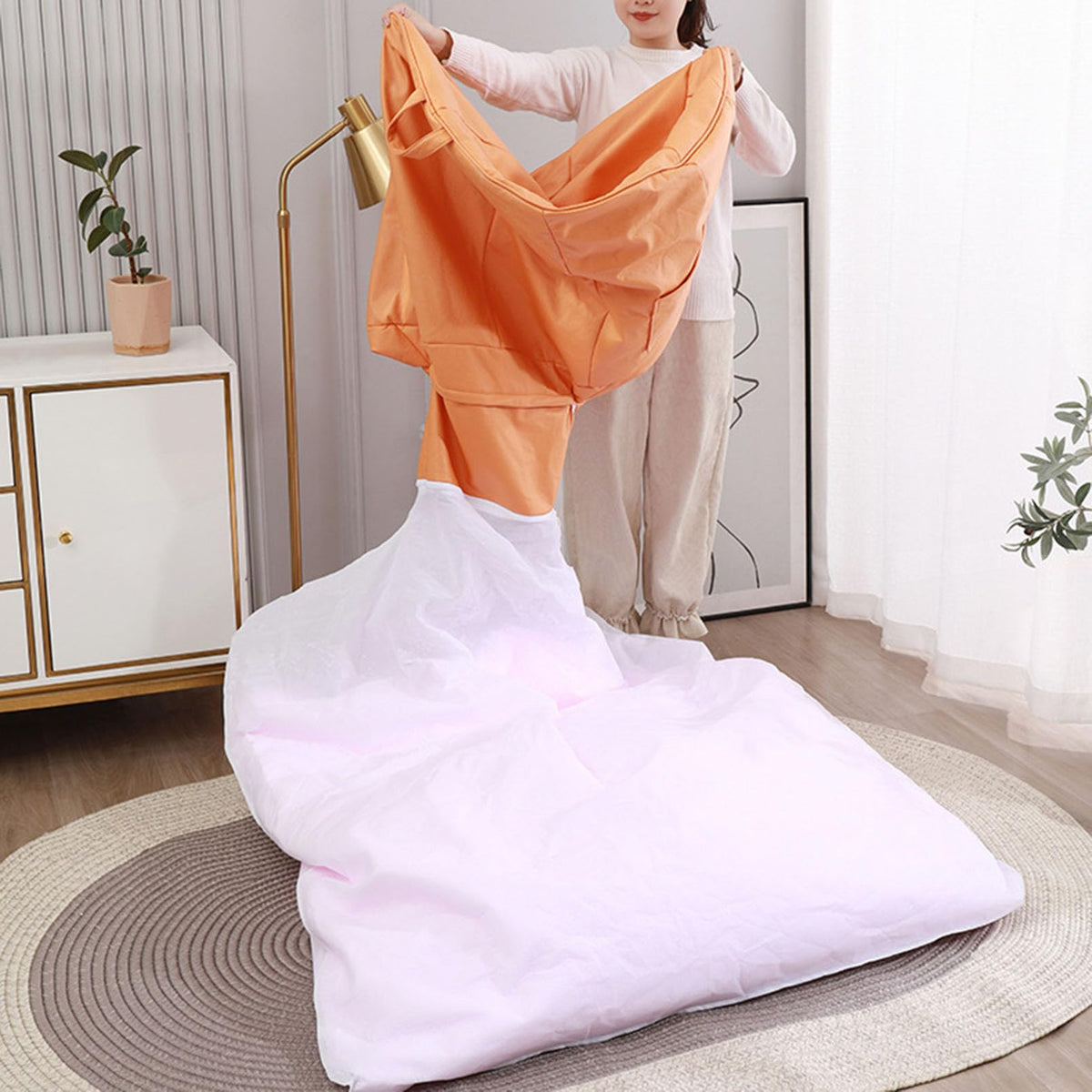 Yellow Bean Bag Chair Cover Y84756
