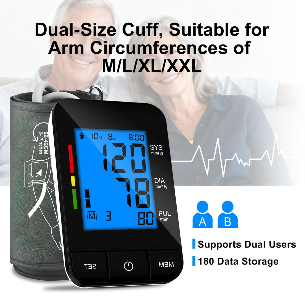 Automatic Upper Arm Blood Pressure Monitor C8558
