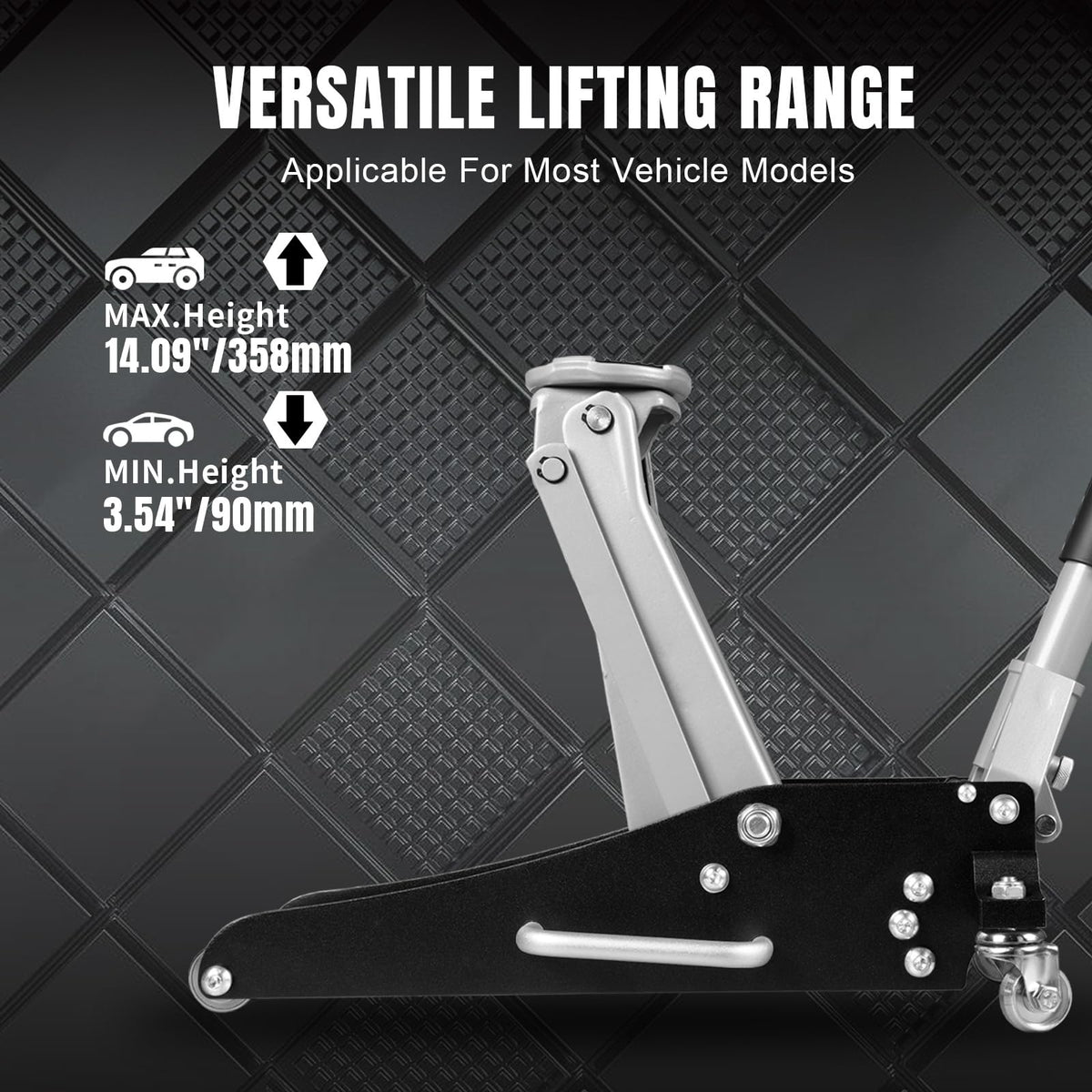 1.5 Ton Low Profile Aluminum Steel Racing Floor Jack E6704