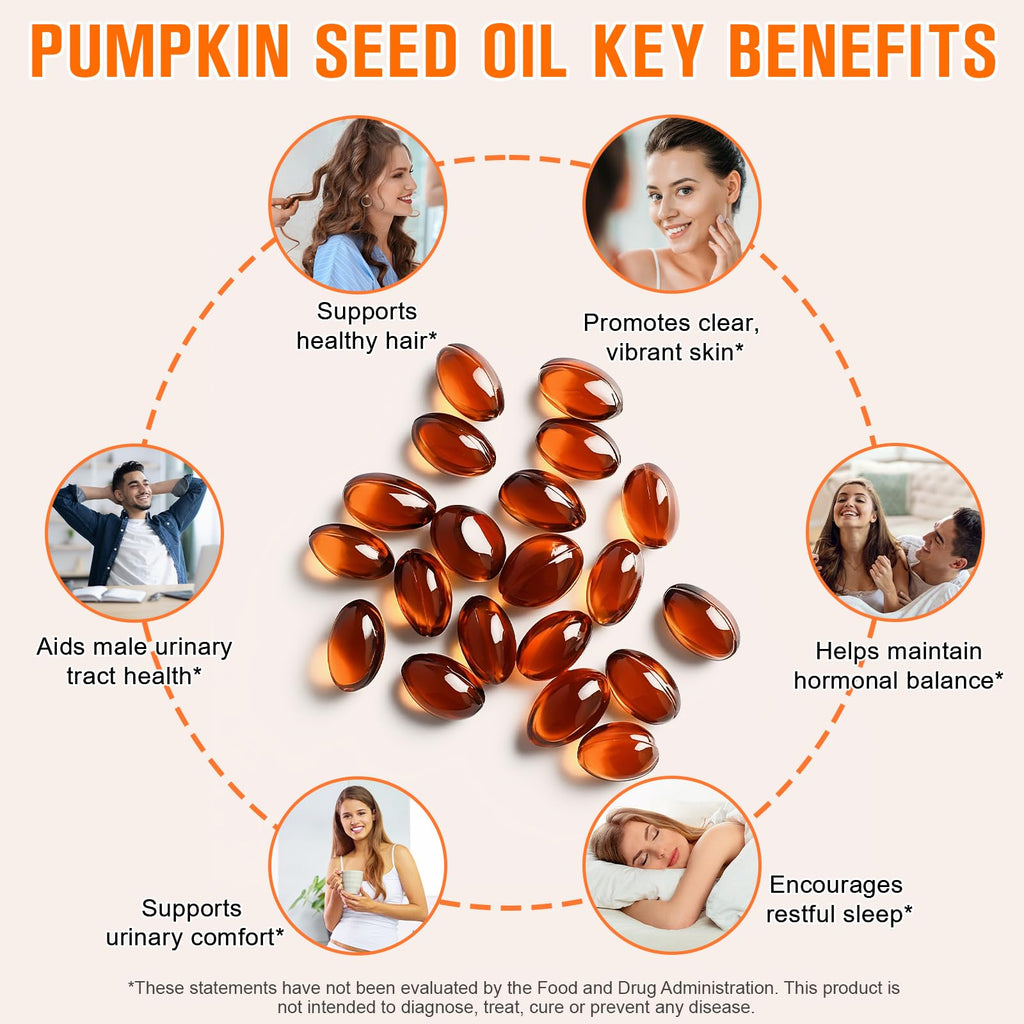 Pumpkin Seed Oil Capsules 1000mg 300 Softgels X6227
