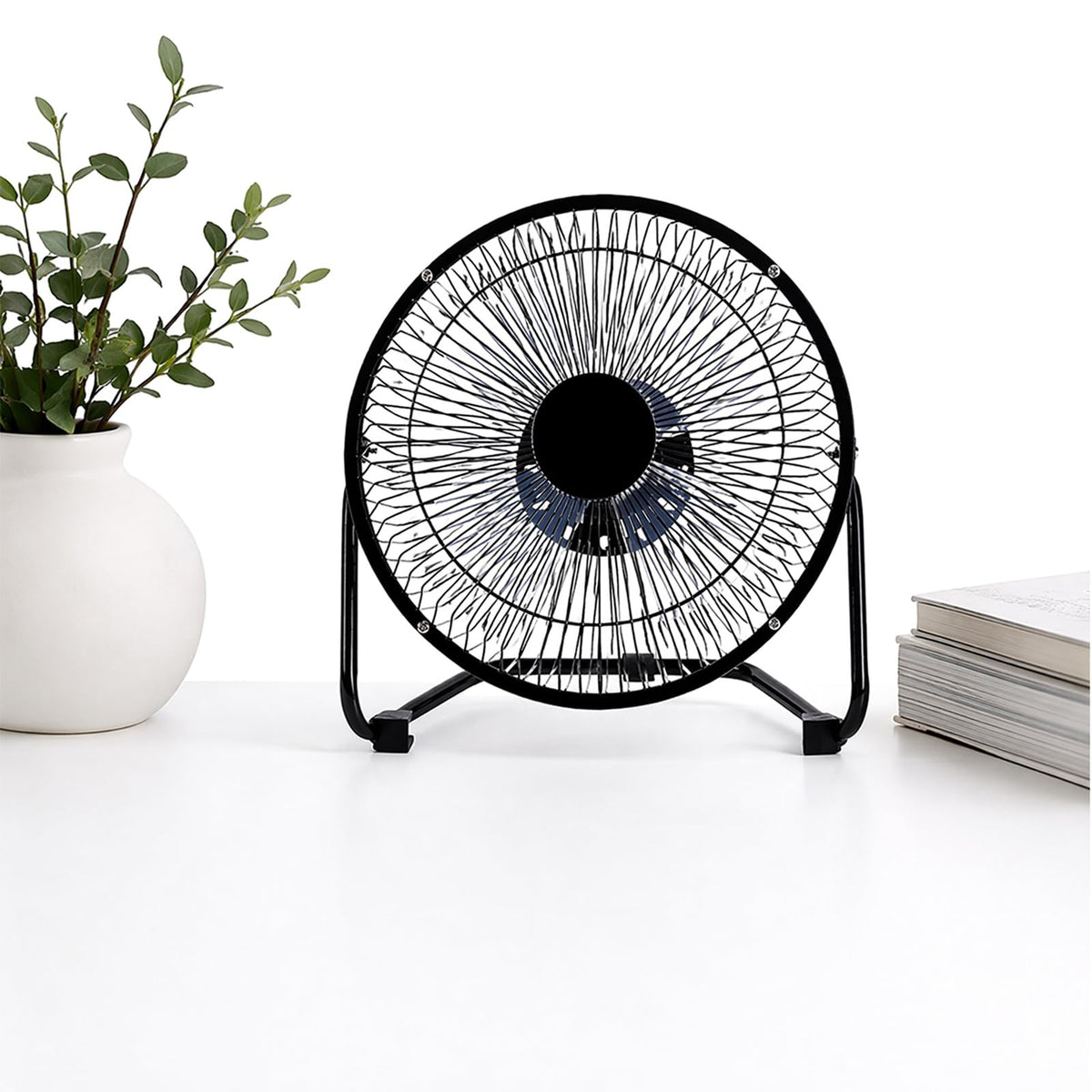 9 Inch Black Metal High Velocity Floor & Wall Mount Fan Y214186