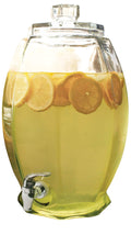 Glass Beverage Dispenser Pitcher with Lid 3 Gal Z7734