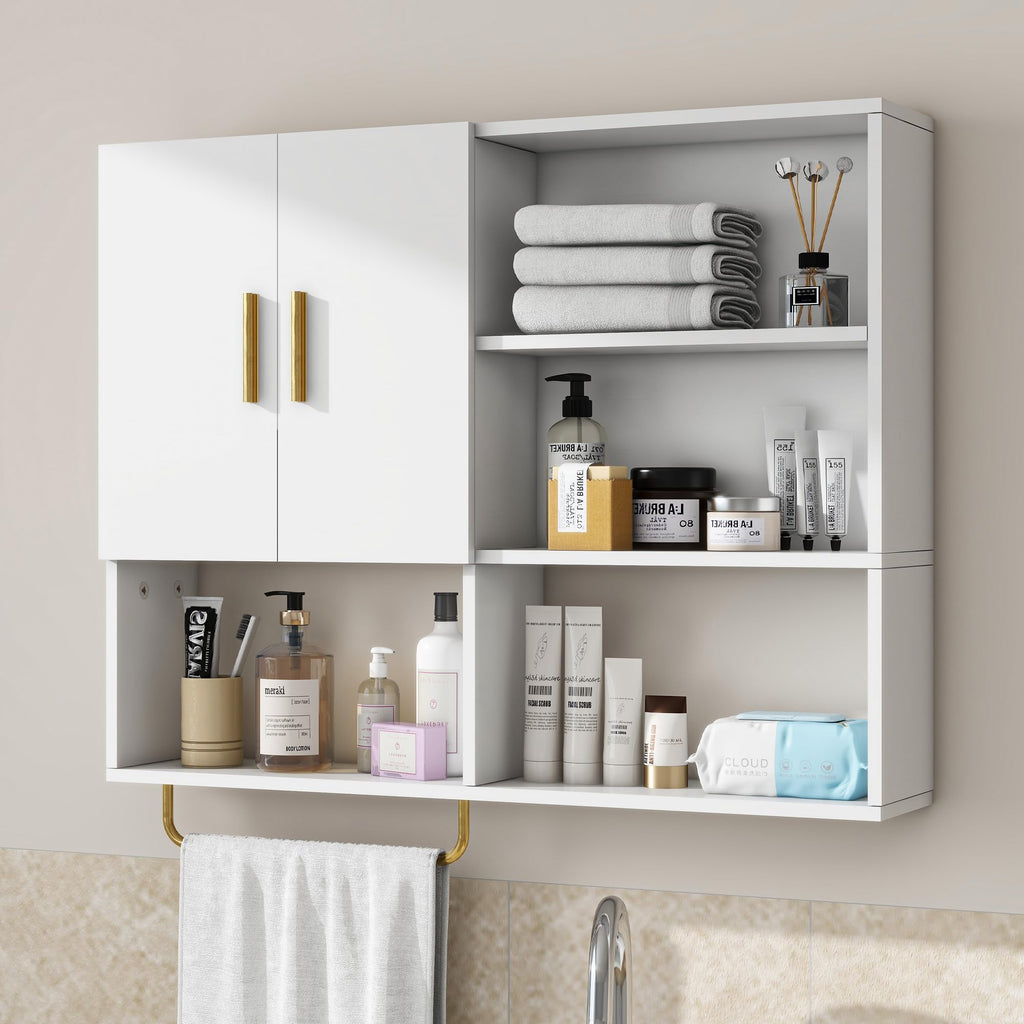 Wood Wall Mounted Bathroom Cabinet J5749