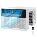 U-Shaped 10,000BTU Window Air Conditioner with Full Window View, Ivory White F2352