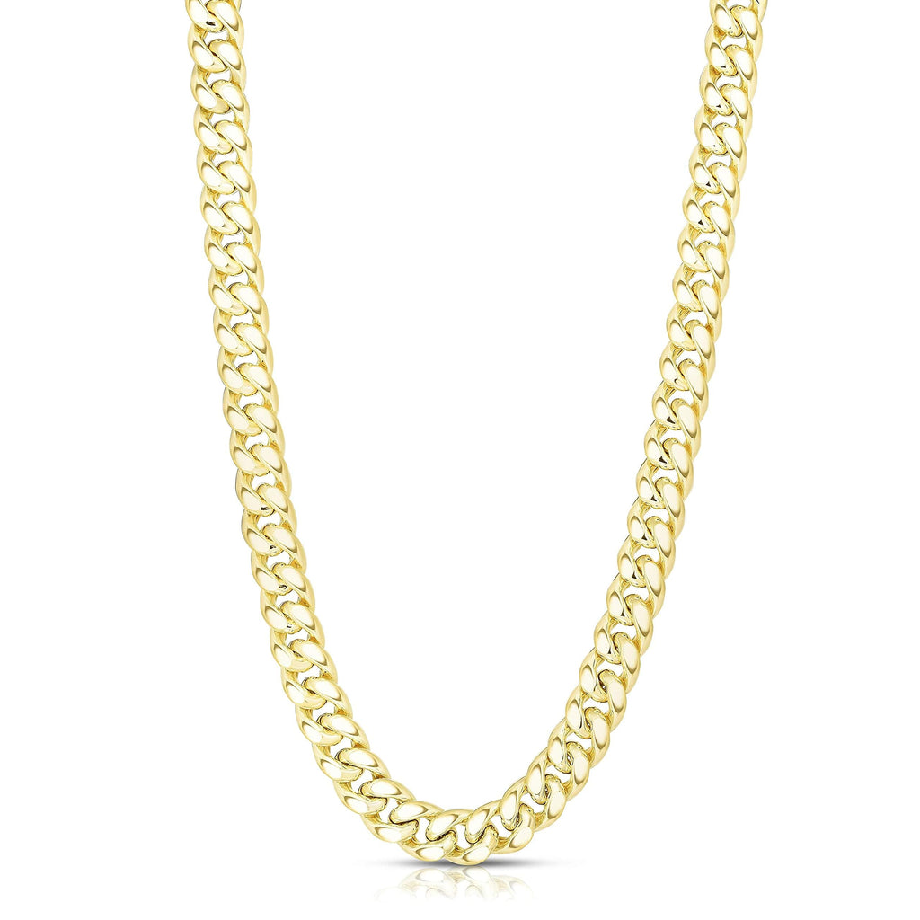 14k Yellow Gold Cuban Link Chain Necklace C3582