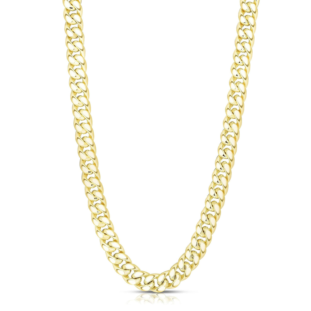 14k Yellow Gold Cuban Link Chain Necklace C3582