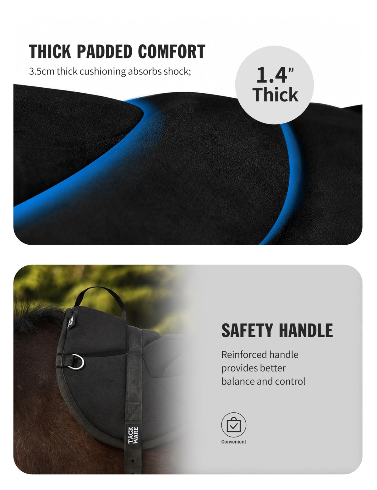 Western Bareback Pad with Girth S531