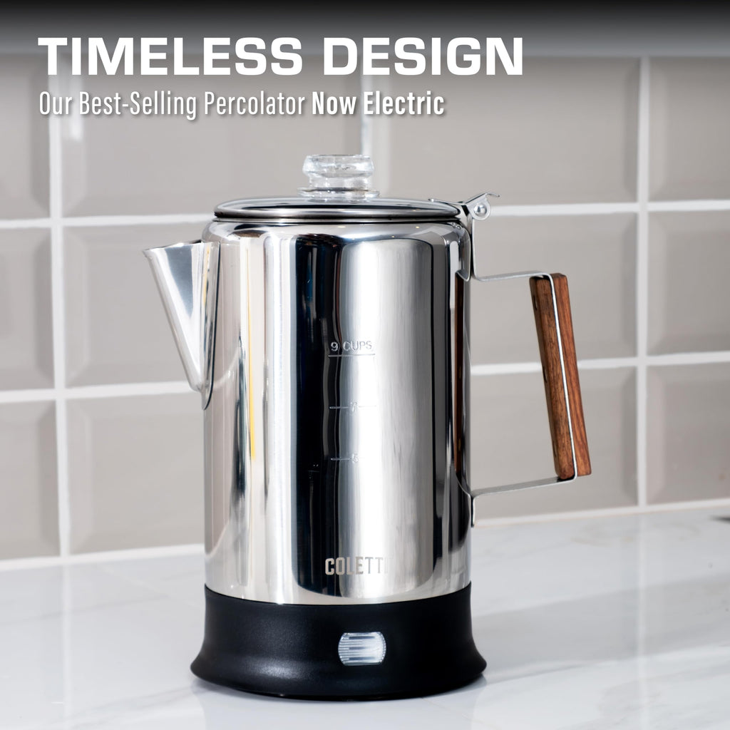 9 Cup Stainless Steel Electric Percolator Z379670