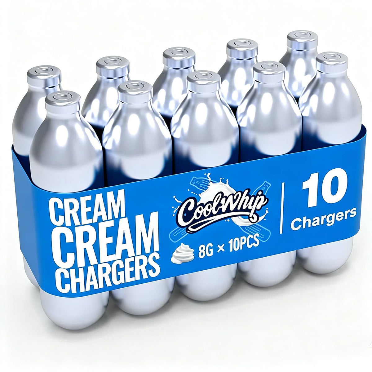10 Pack 8g Whipped Cream Chargers H867