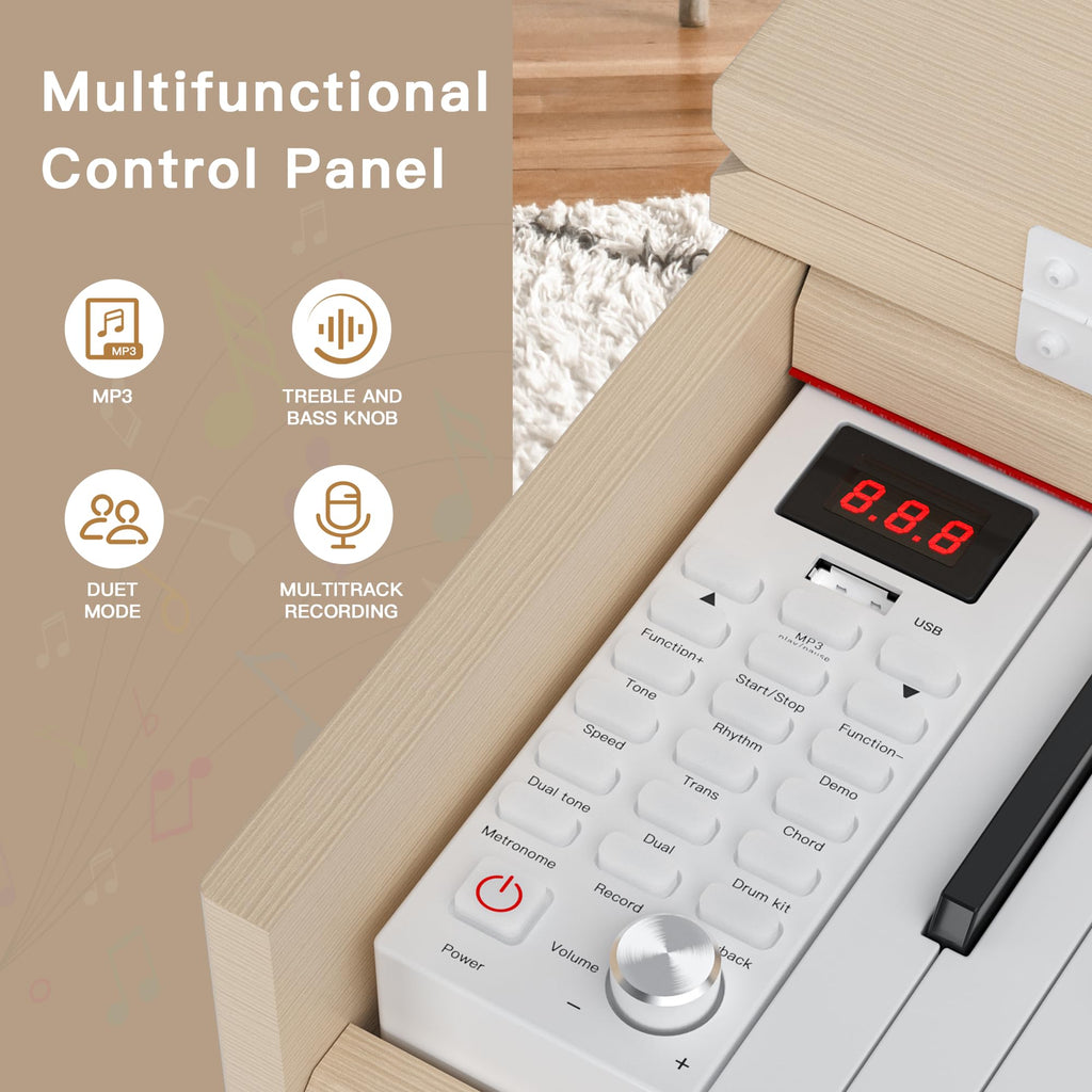 88-Key Weighted Digital Piano with 3-Pedal and Stand X147398