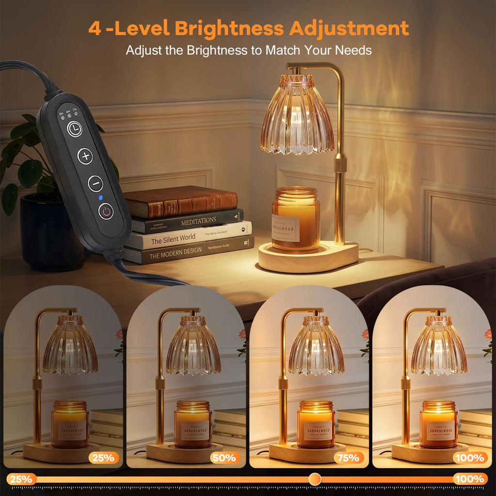 Candle Warmer Lamp with Adjustable Height, Timer & Dimmer R6205