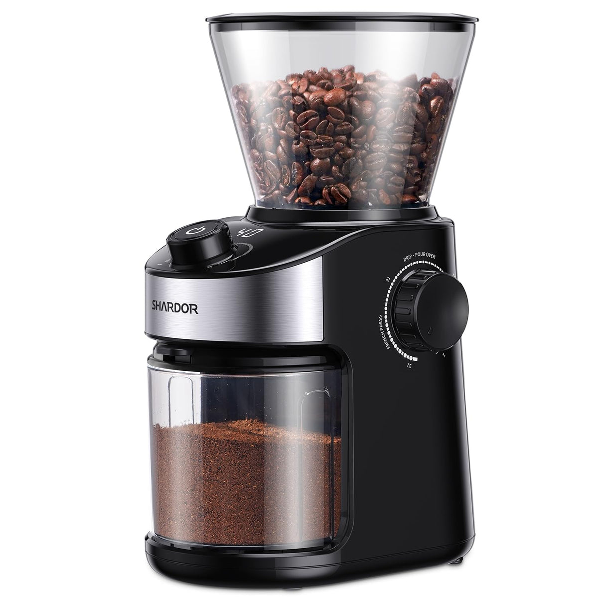 Electric Burr Coffee Grinder with 32 Grinding Sizes P93095