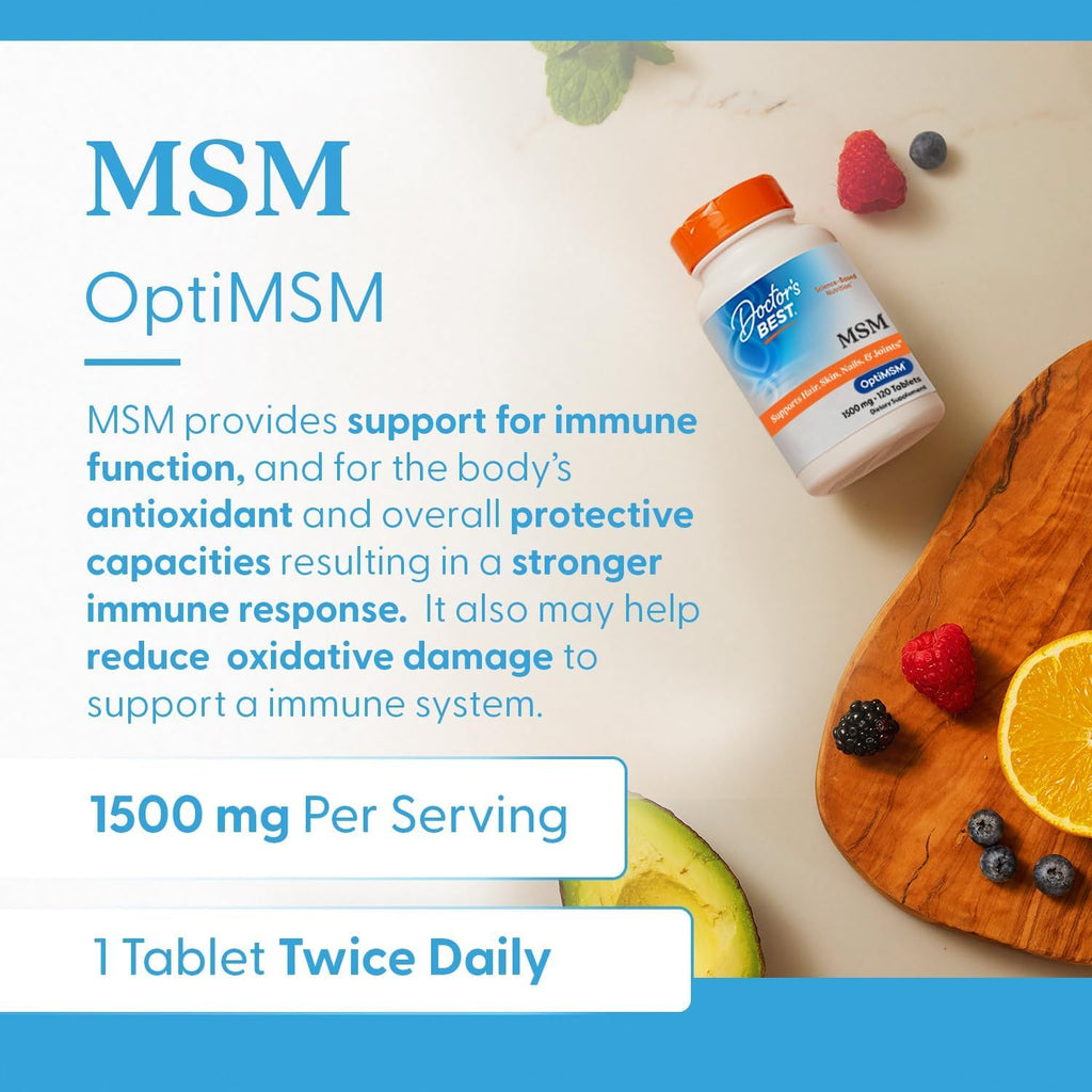 MSM Supplement 1500mg 120 Tablets X785