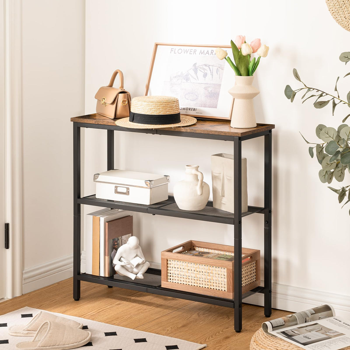 29.5" Narrow 3-Tier Console Table Q347891