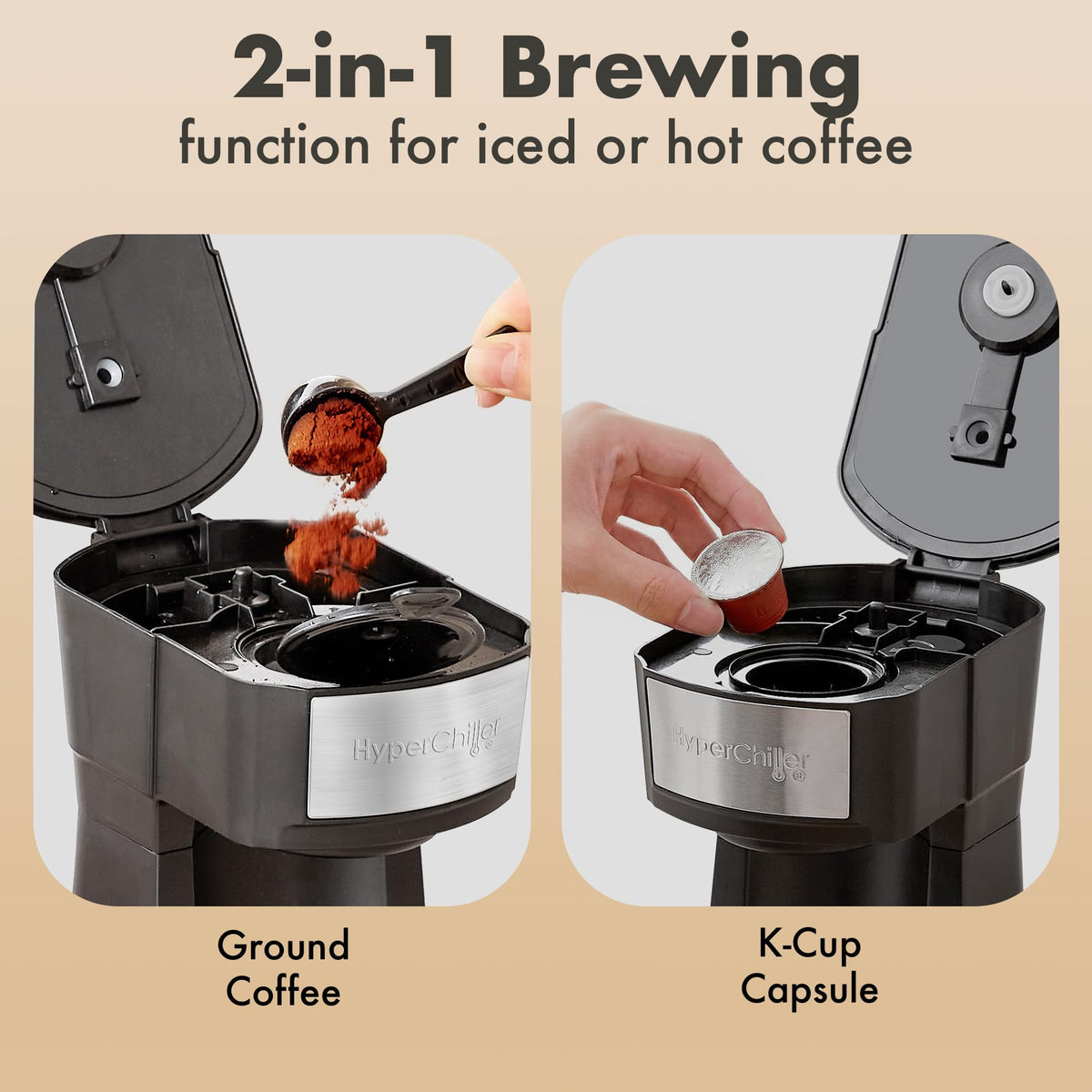 Black Iced Hot Coffee Maker C104