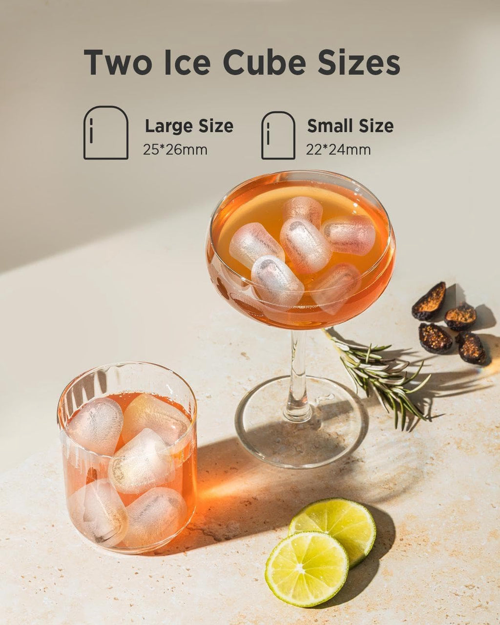 Countertop Ice Maker with 2 Ice Sizes Q50731