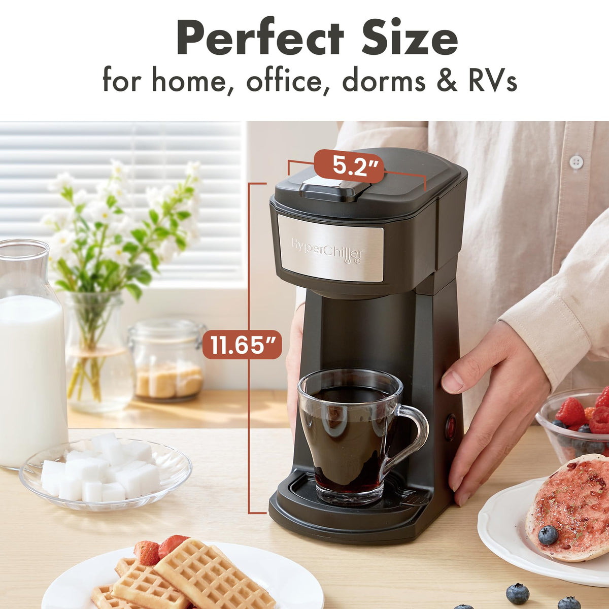 Black Iced Hot Coffee Maker C104