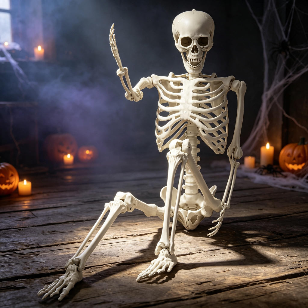 Life Size Poseable Skeleton with Movable Joints G7249