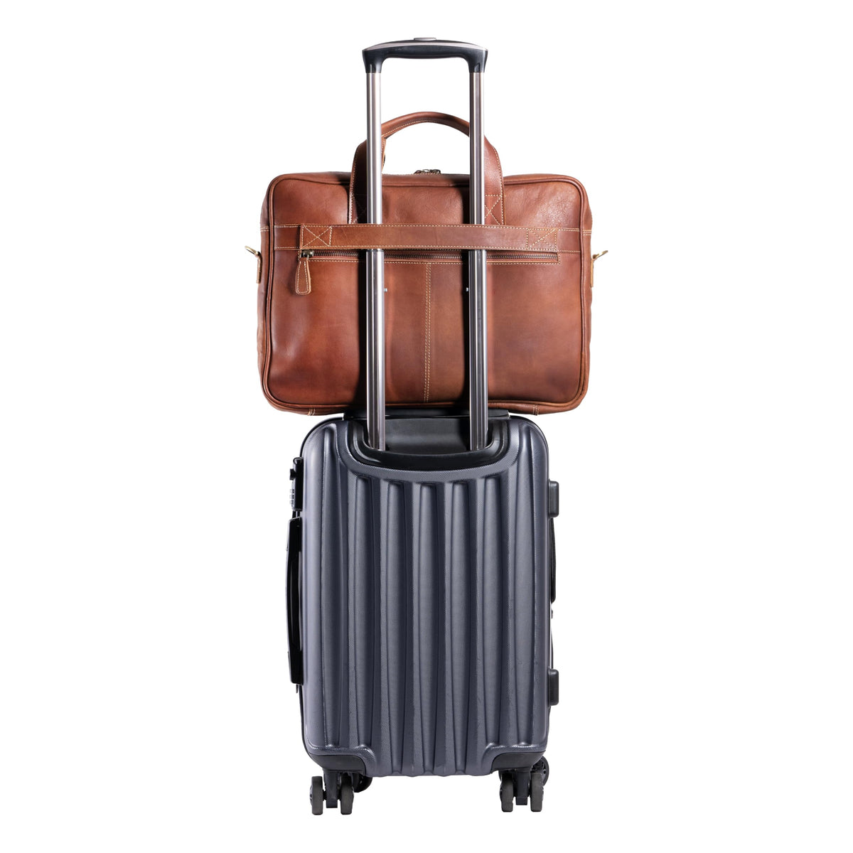 16 Inch Leather Laptop Messenger Bag Q4763