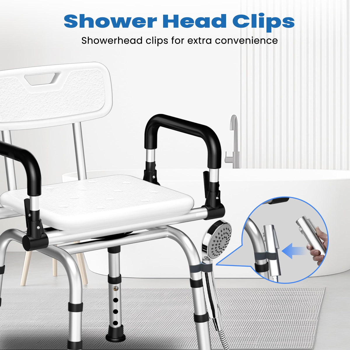 360° Rotating Adjustable Padded Shower Chair L471361