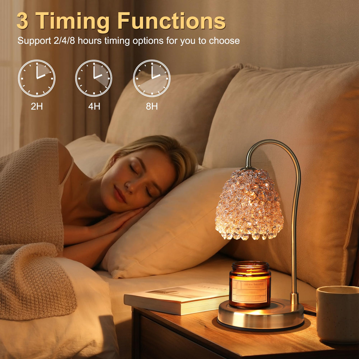Electric Candle Warmer Lamp with Timer Dimmer T53979