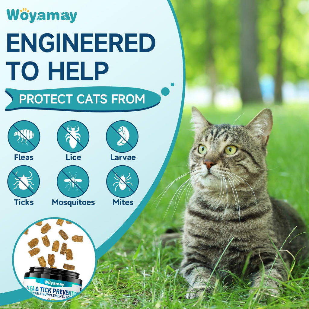 Natural Flea & Tick Prevention Bundle for Cats & Dogs, 200 Chews + Herbal Drops T913528