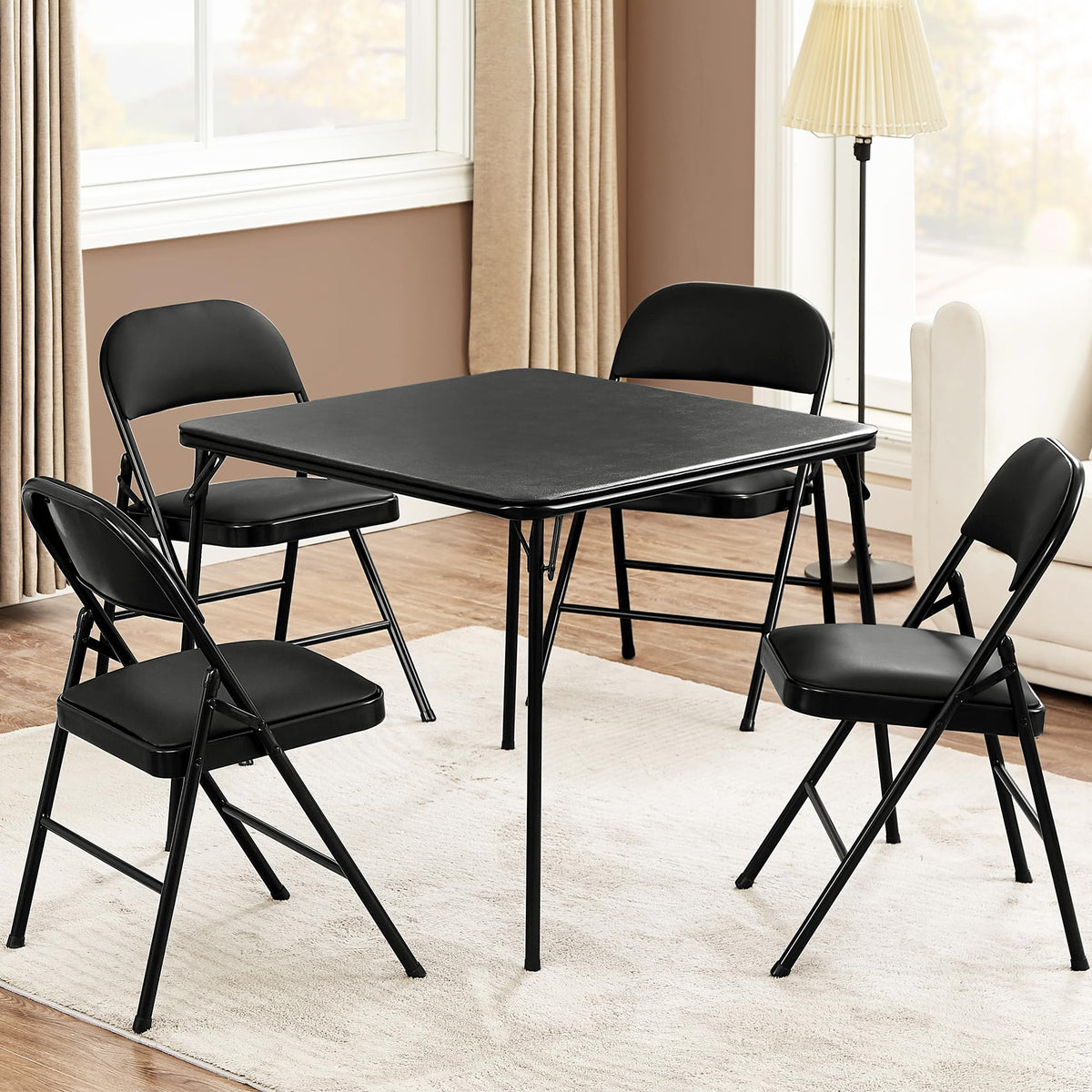 34'' Black Folding Card Table X173