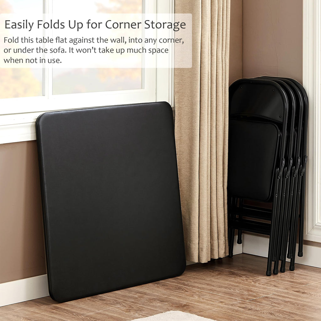34'' Black Folding Card Table X173