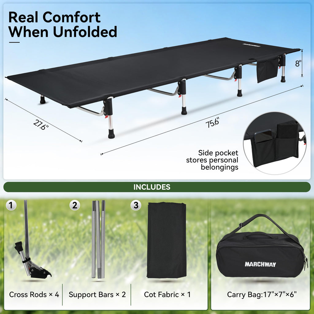 Lightweight Folding Camping Cot Bed B342771