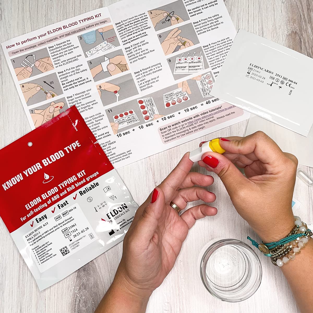 Home Blood Typing Kit 8 Kits X120