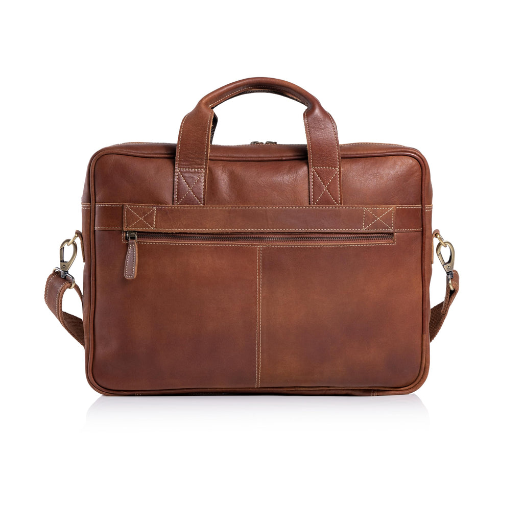 16 Inch Leather Laptop Messenger Bag Q4763