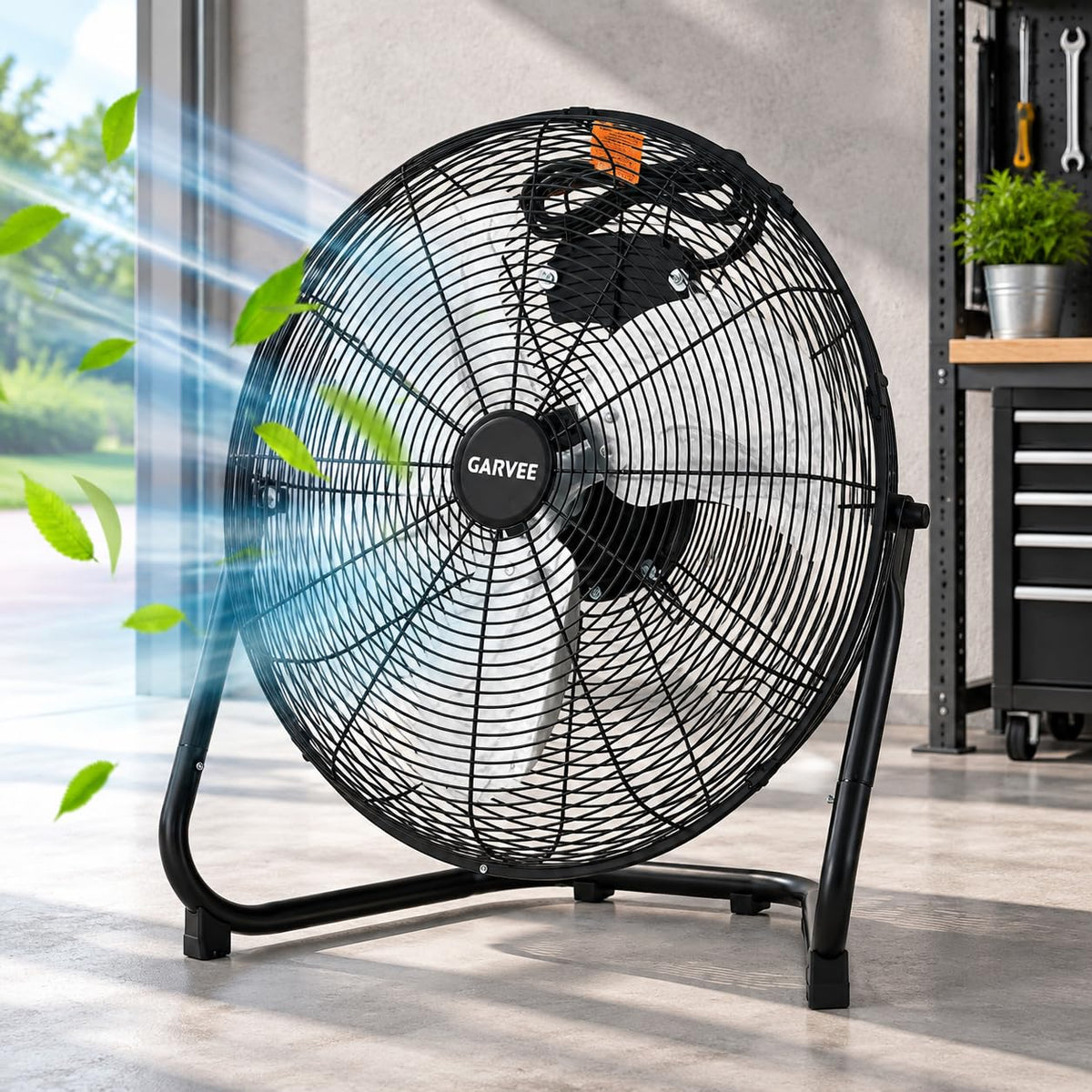 20-Inch 3-Speed Metal Floor Fan E4890