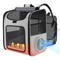 Cat Backpack Carrier with Cooling Fan & Heating Pad E557