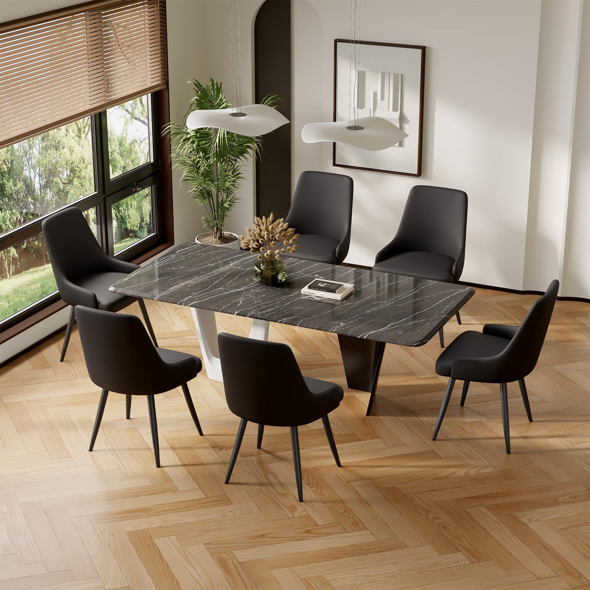 Faux Leather Chairs Set of 4 X1615