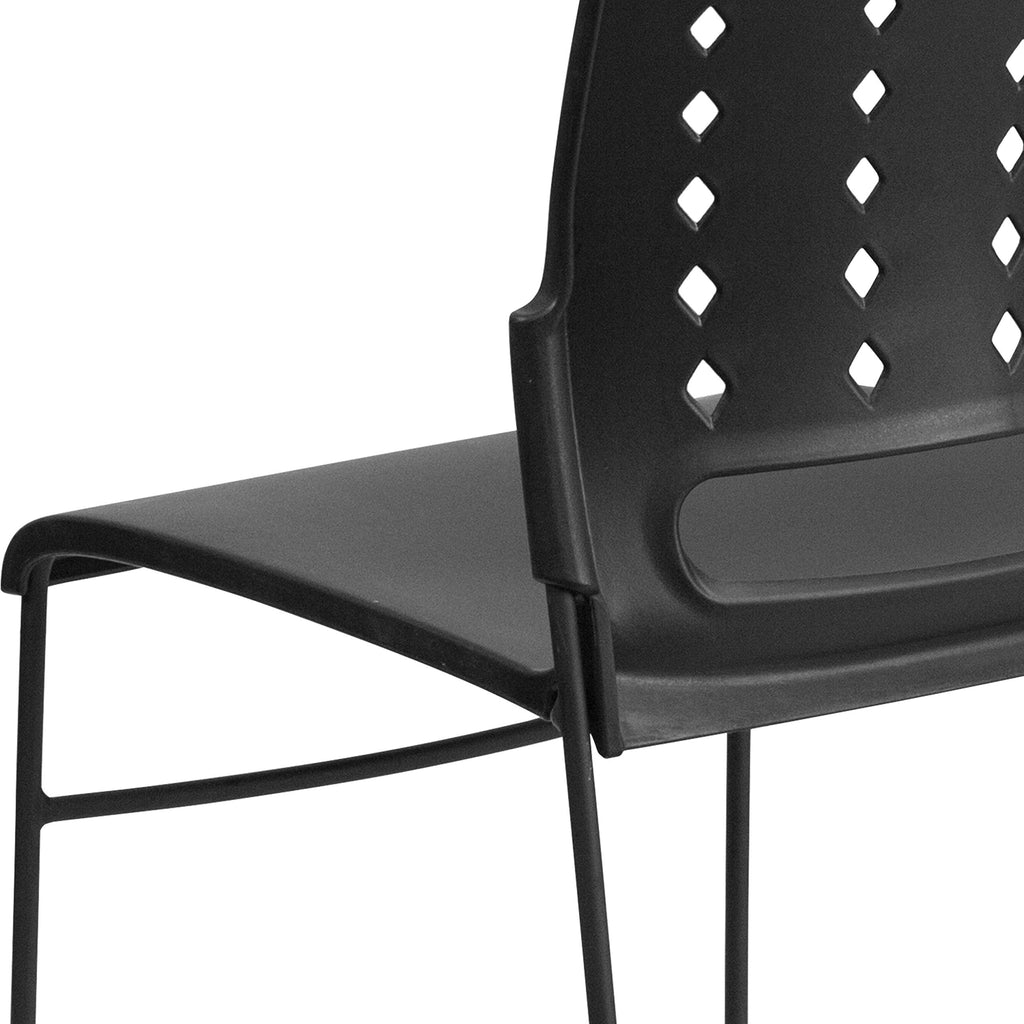 Black Stacking Chairs Set of 5 J41568