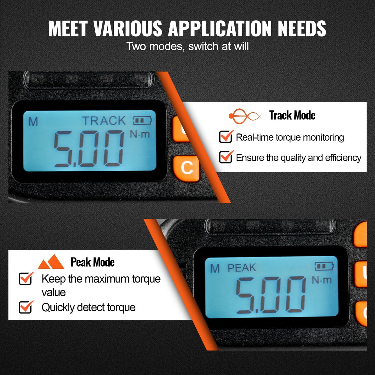 1/4" Drive Digital Torque Screwdriver with LCD, Bits & Case E23719