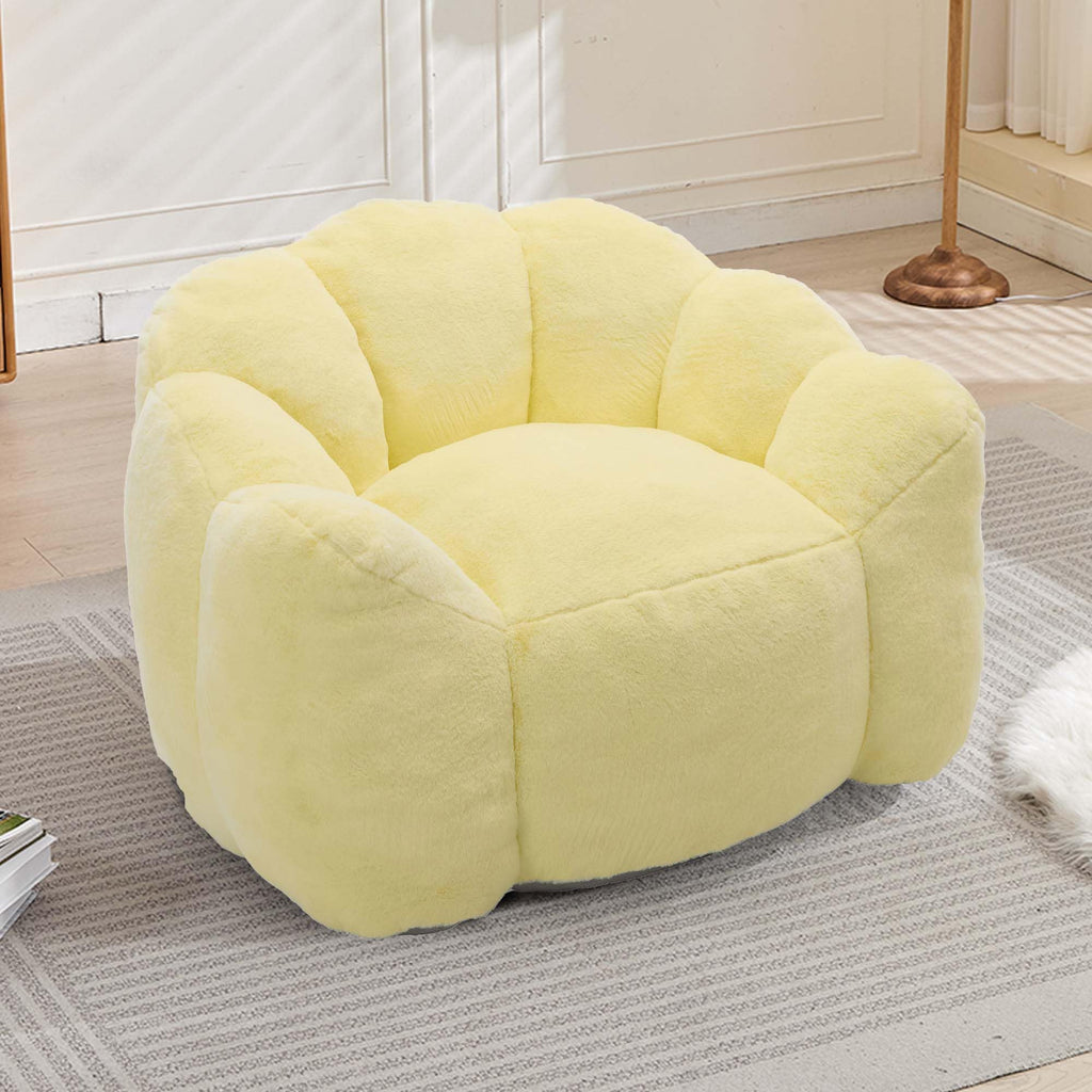 Oversized Memory Foam Bean Bag Chair with Backrest Y841068