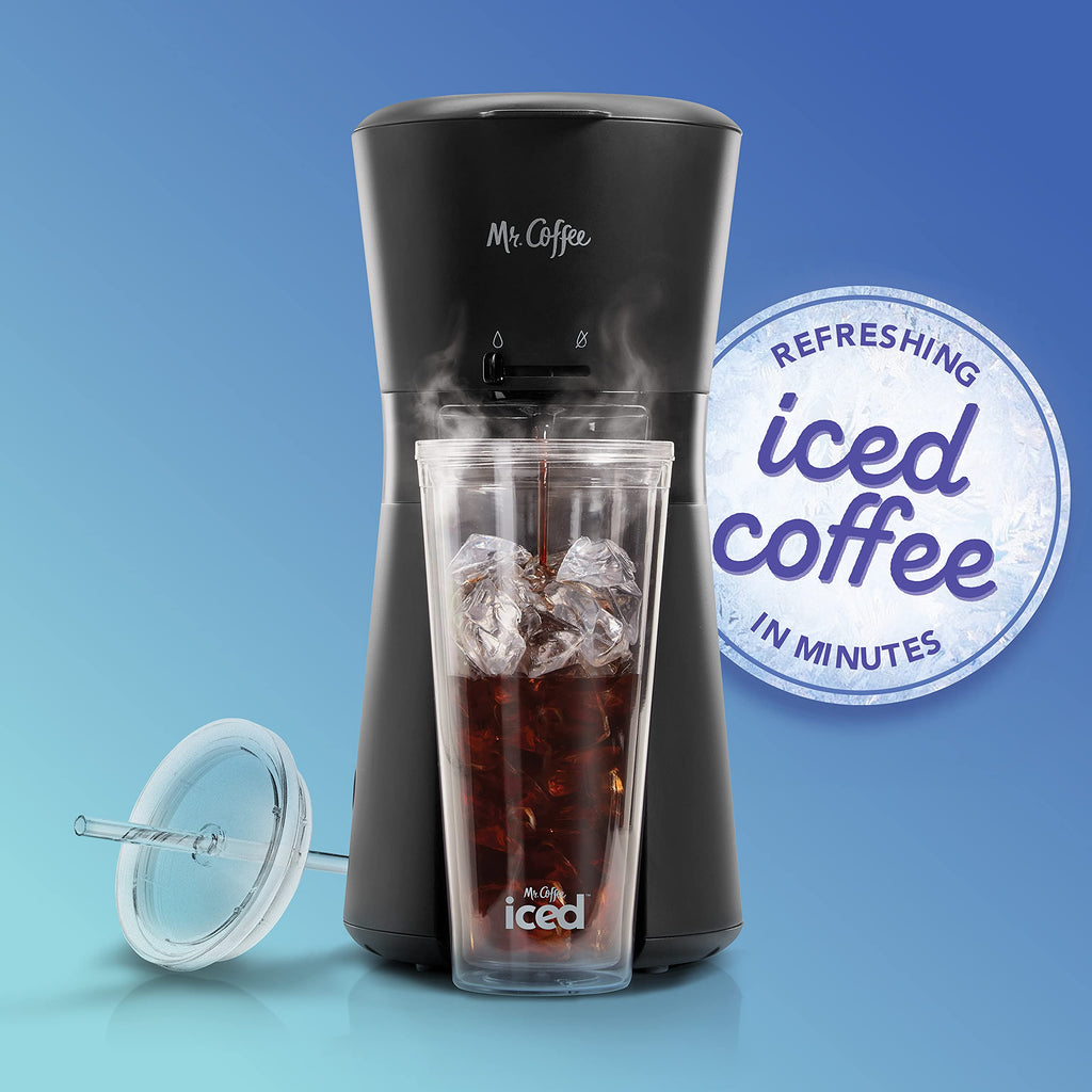 Single Serve Iced Coffee Maker with 22-Ounce Tumbler and Reusable Filter T66960