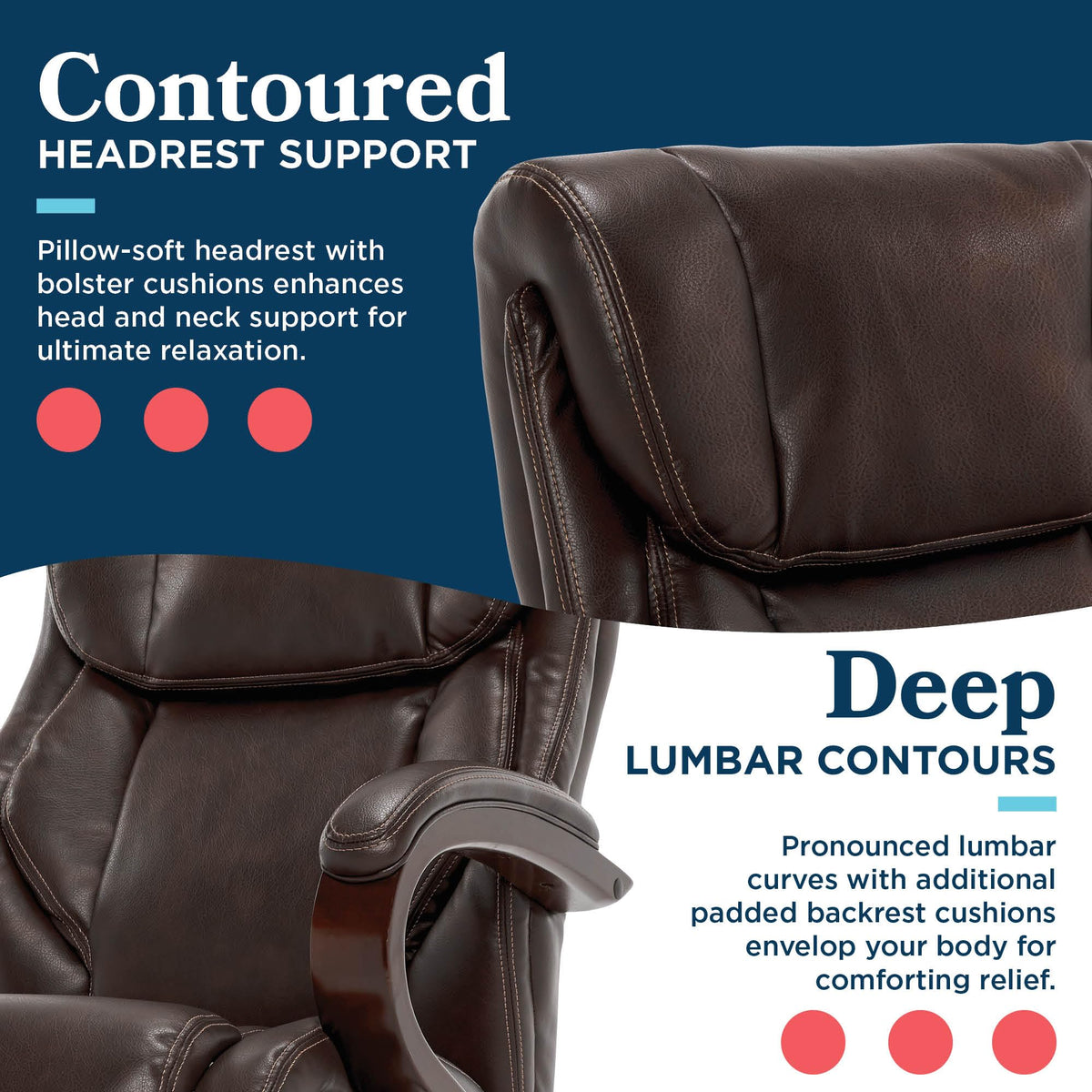 Executive Ergonomic Office Chair with Lumbar Support K27125