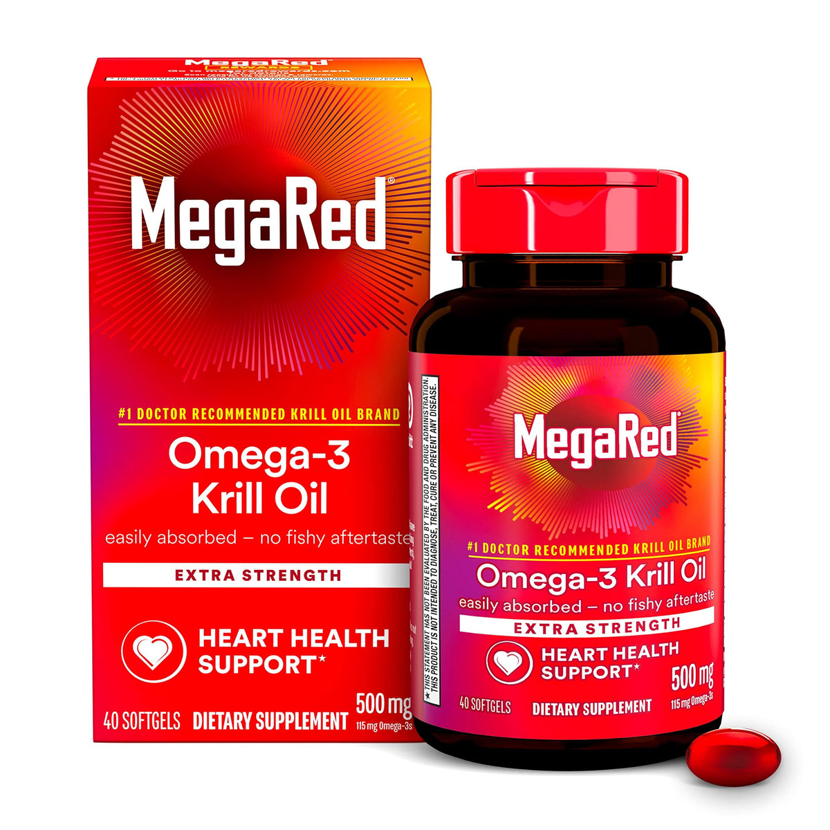 Omega-3 Krill Oil 500mg Softgels 40 Count G503875