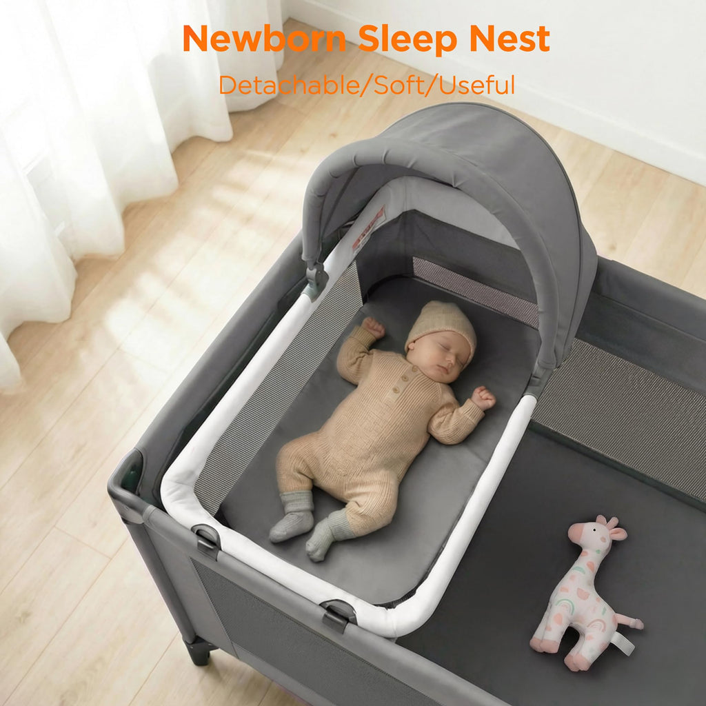 4 in 1 Baby Pack and Play with Bassinet L38678