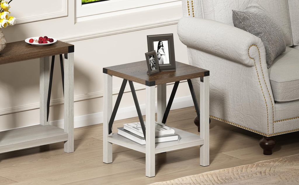 End Table Set of 2 with Storage Shelf N450