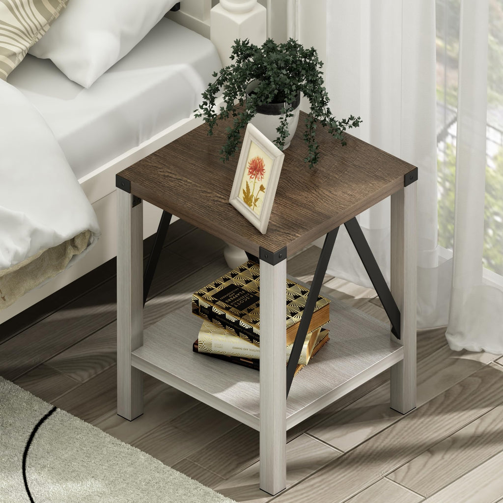 End Table Set of 2 with Storage Shelf N450
