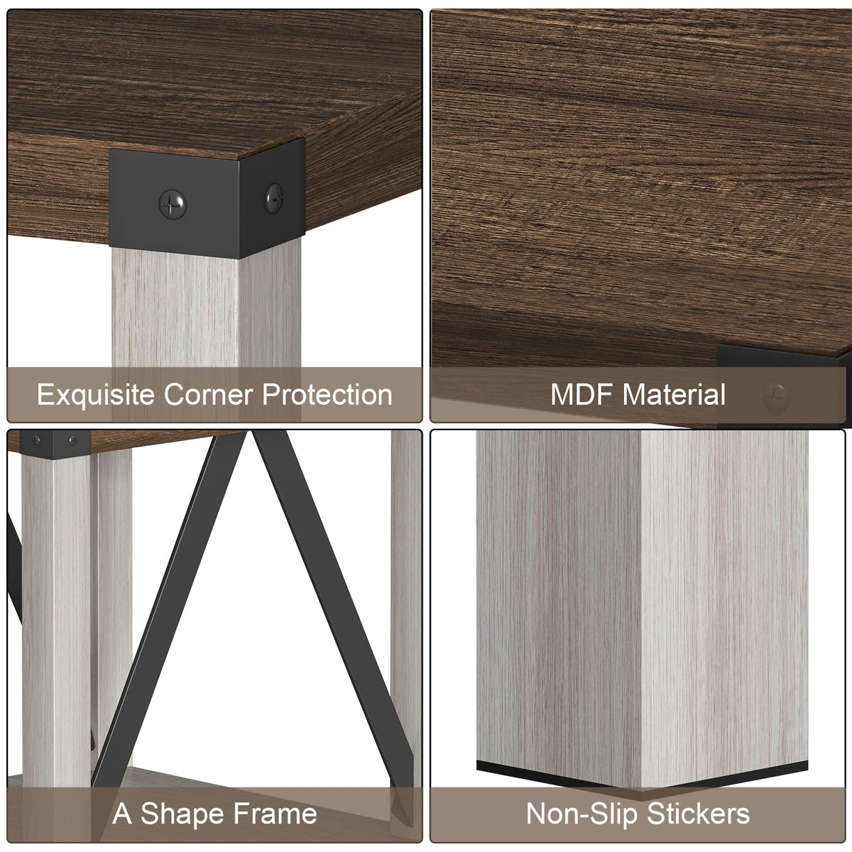 End Table Set of 2 with Storage Shelf N450