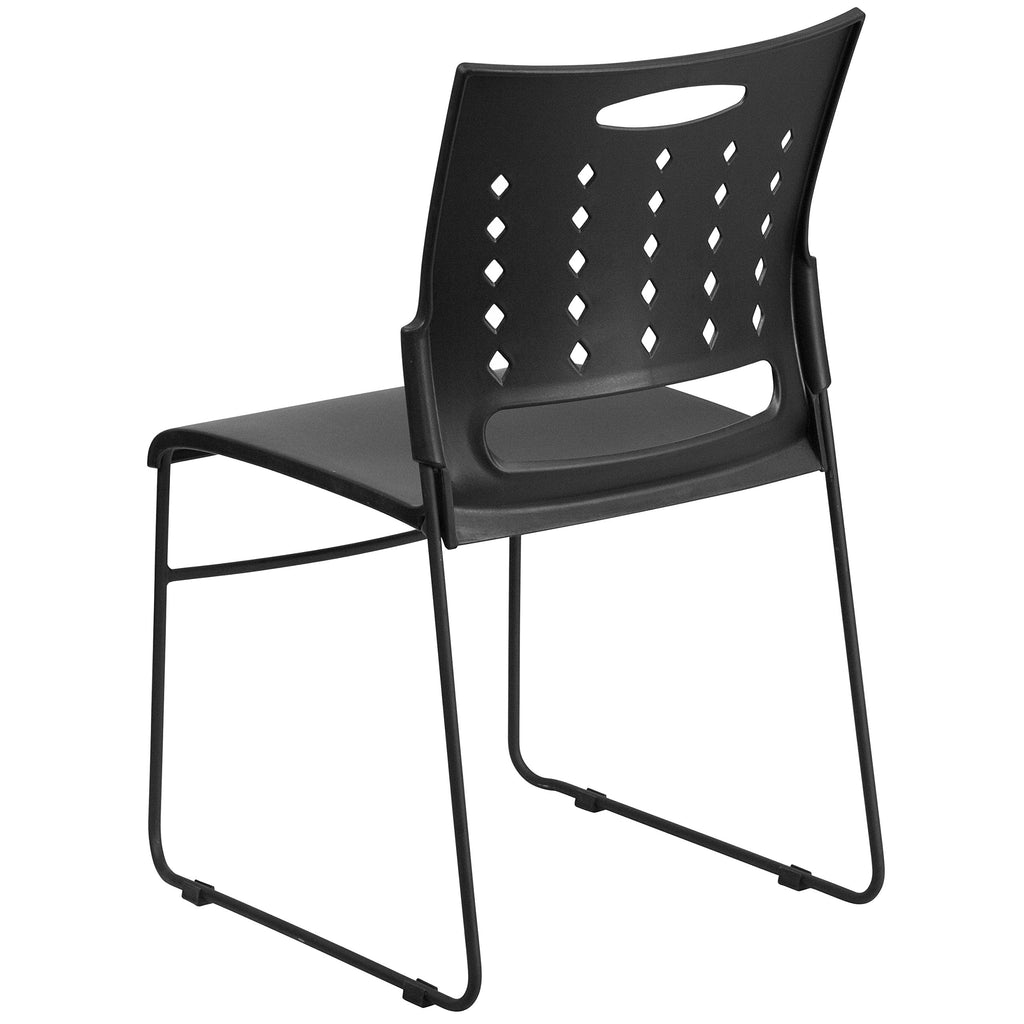 Black Stacking Chairs Set of 5 J41568