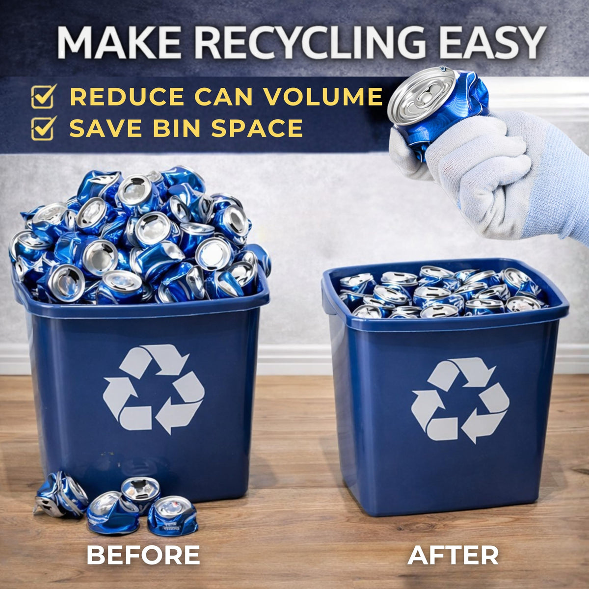 Heavy Duty 8oz 12 oz 16oz Aluminum Can Crusher V286